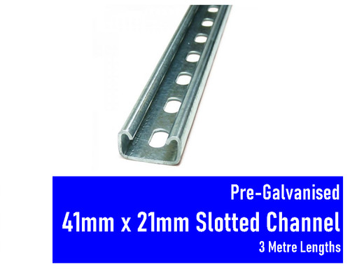 Pre galvanised single slotted - pre-galvanised,