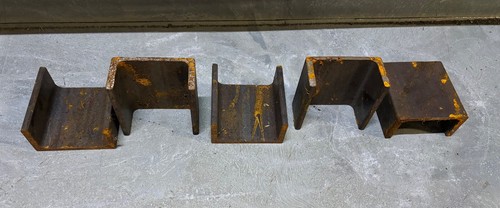 Steel channel pieces - channel, metal