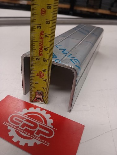 Stainless steel channel - steel, 55mm